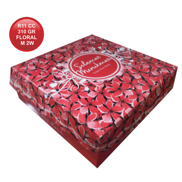 R11 CETAK COATED 310 FLORAL MERAH 2W